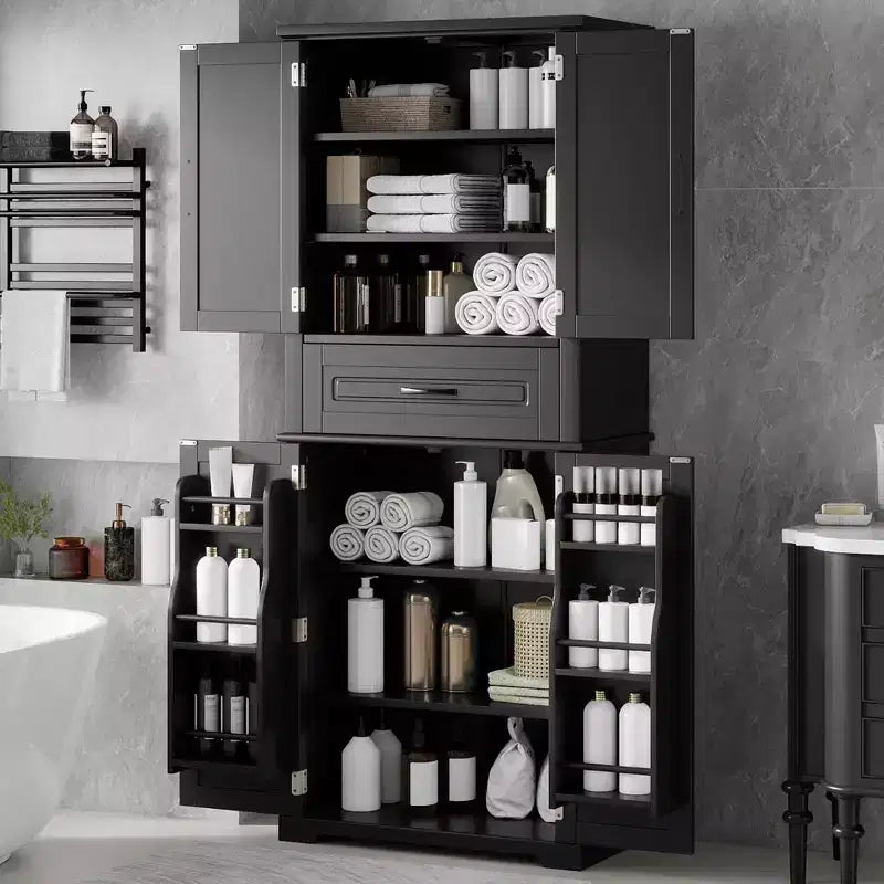 Christopher Knight Home Ashbur Modern Bathroom Storage Cabinet with Drawer and Adjustable Shelf