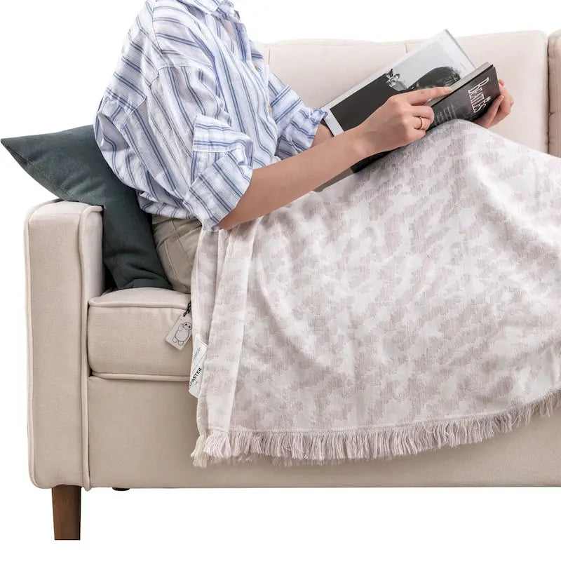 Convertible Sofa Couch with Cushioned Seat and Wooden Legs