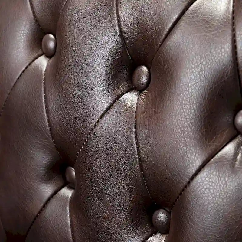 Modern swivel executive chair with tufted backrest