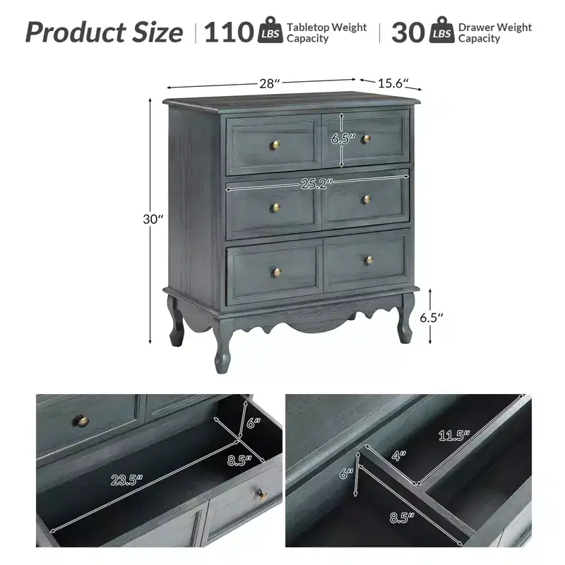 Set of 2 Galatea 32'' Traditional Solid Wood 3 - Drawer Accent Chest with Charging Station | HULALA HOME