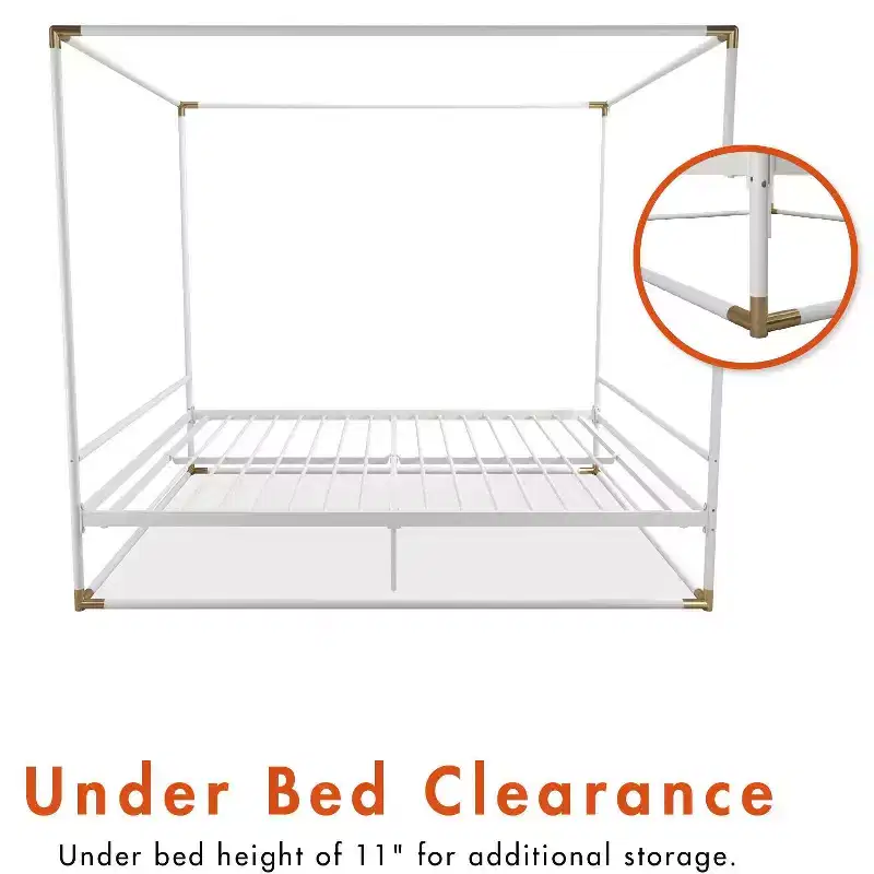 CosmoLiving by Cosmopolitan Celeste Canopy Metal Bed