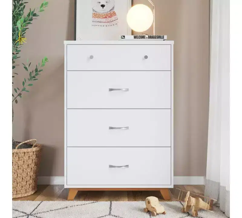 Child Craft SOHO Crib, 3-Drawer Dresser, Chest, Nightstand, 4-Piece Nursery Set