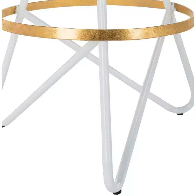 Galexia Counter Stool - BST3201C - Gold/White - Safavieh