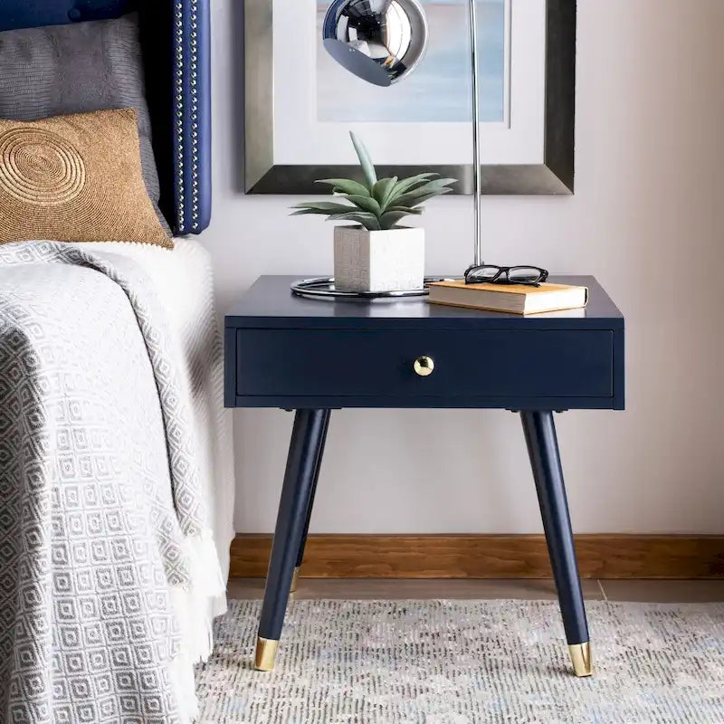 Sunny Mid-Century Gold Cap End Table - 24 x 24 x 22.3 - 24Wx24Dx22H