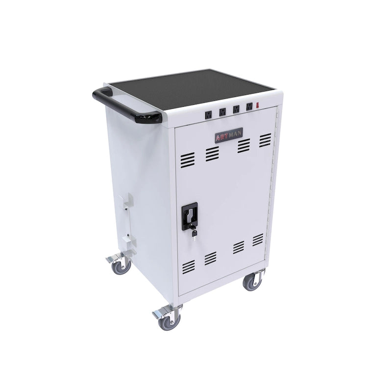 Mobile Charging Cart and Cabinet for Tablets and Laptops 31-Device Capacity