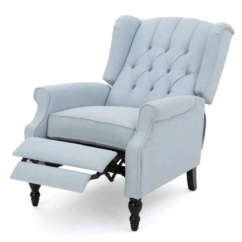 Walter Tufted Fabric Recliners (Set of 2) by Christopher Knight Home