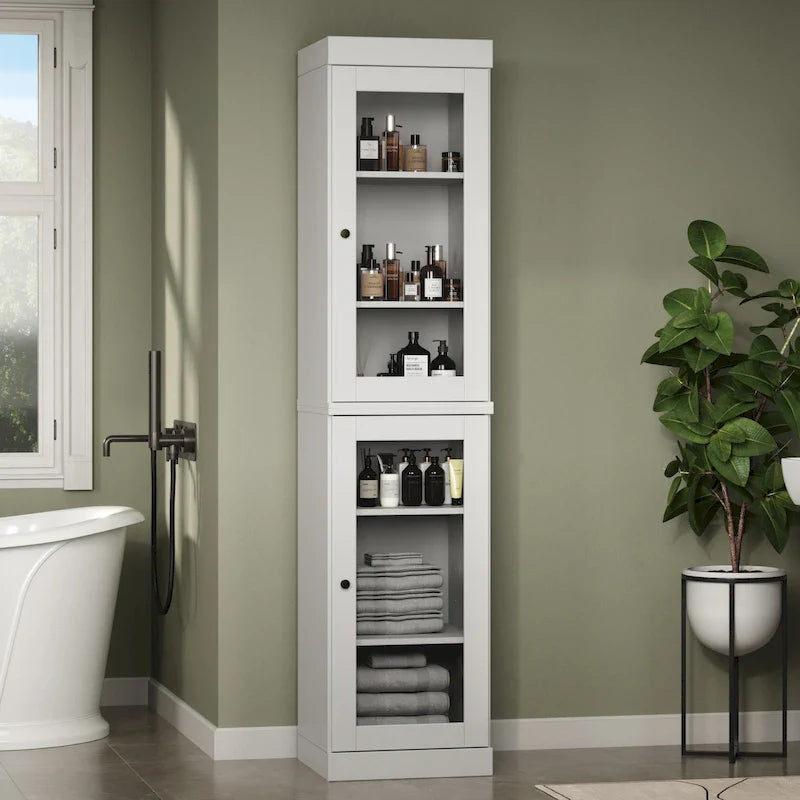 100% Solid Wood 16.5 Bathroom Cabinet with Optional Doors by Palace Imports