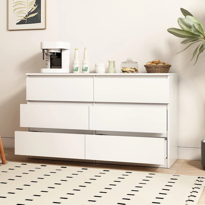 6-Drawer Dresser | Modern Minimalist Chest of Drawers