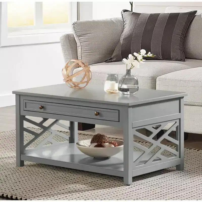 36 Middlebury Wood Coffee Table with Drawer - Alaterre Furniture