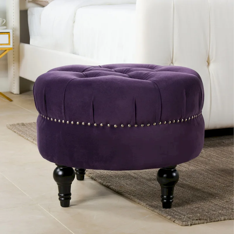 Tufted Round Ottoman