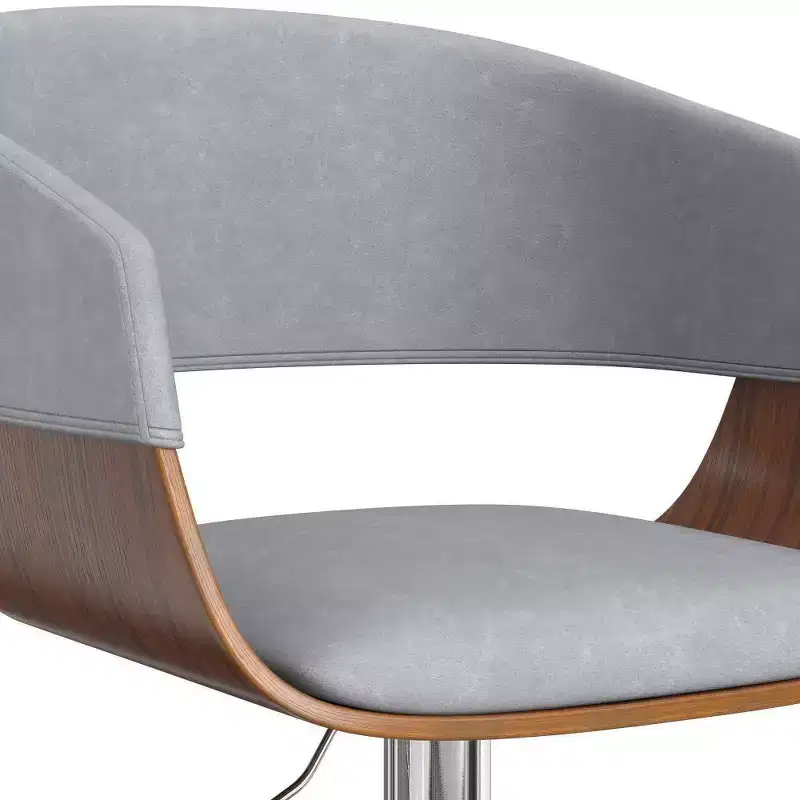Calinda Adjustable Swivel Barstool Stone Gray - WyndenHall