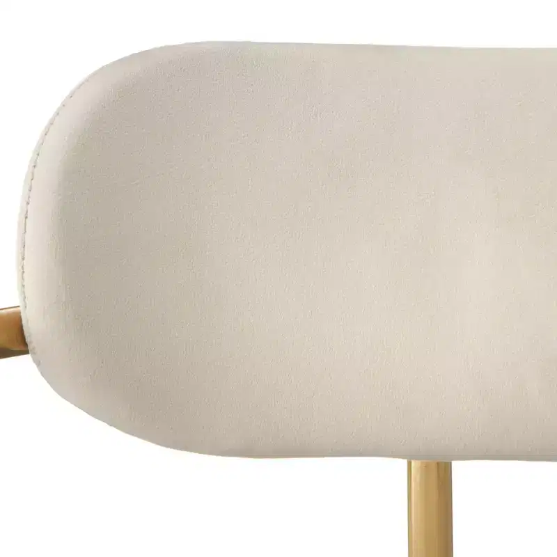 Buylateral Set of 2 Retro Velvet 24 Counter Height Barstools