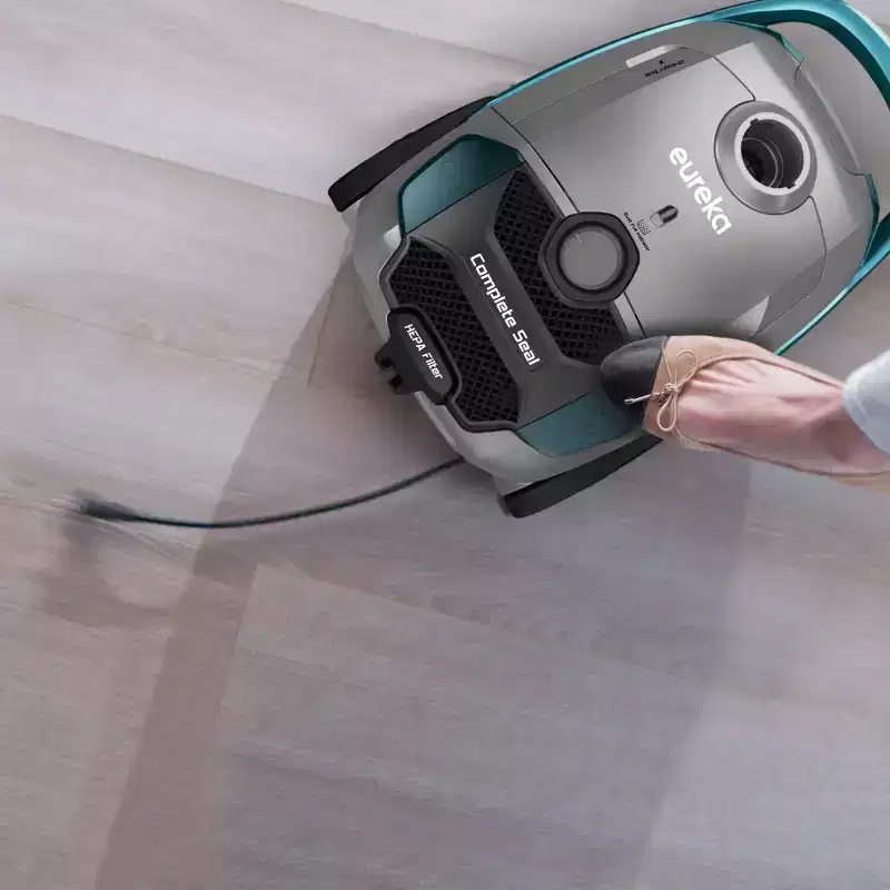 Eureka Bagged Canister Vacuum: HEPA Filter, Swivel Head, Pet Hair Tool, 2.5L Capacity, 27.6ft Cord, Green