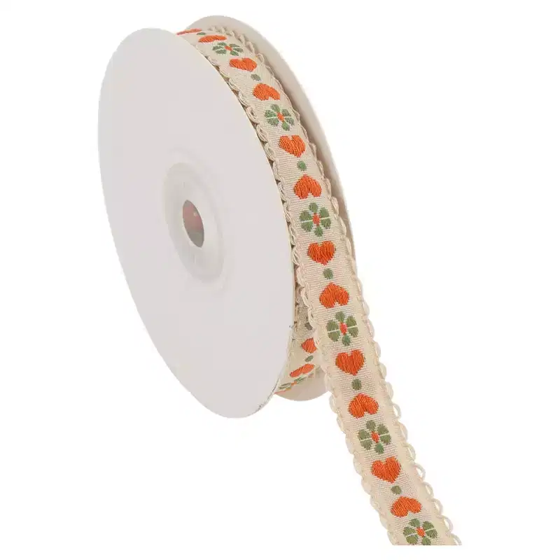 Unique Bargains 0.39x29.53' Heart Flower Gift Ribbon