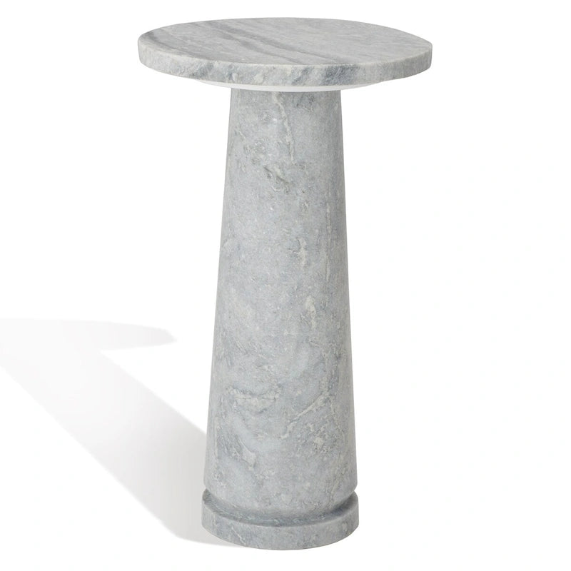 Jose Round Marble Accent Table - 10Wx10Dx18H