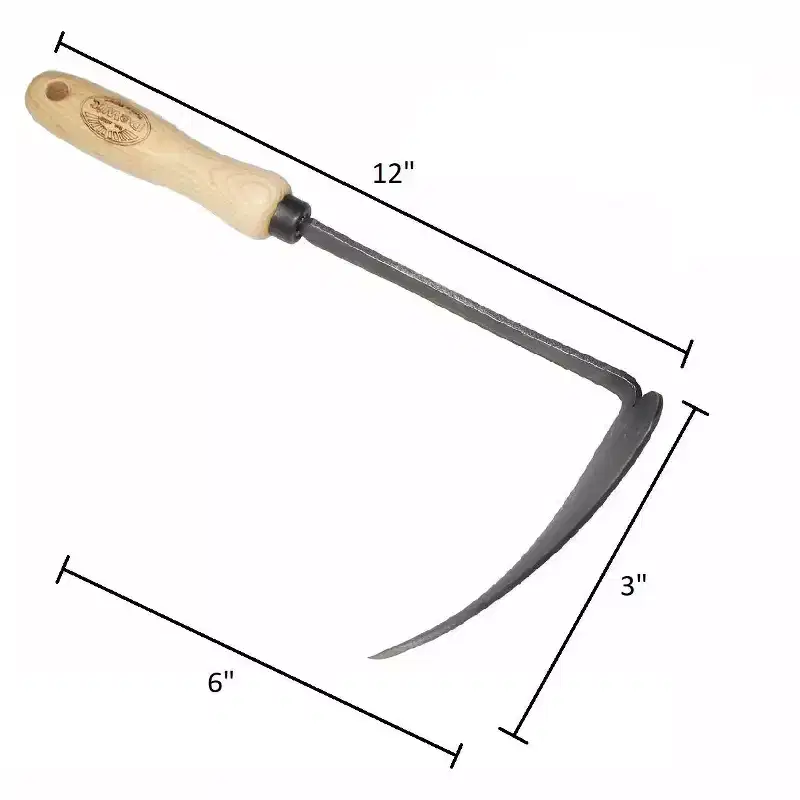 DeWit Korean Left-Hand Hoe  Versatile Gardening Tool for Digging & Cultivating