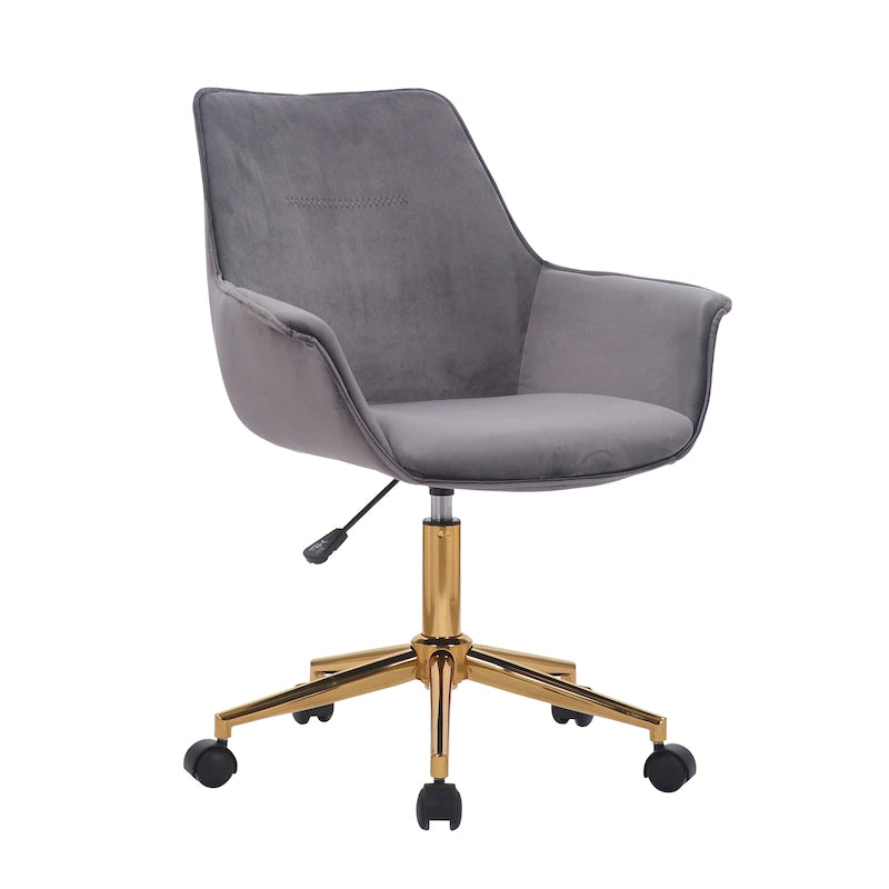 Premium Velvet Office Chair with Height Adjustment and 360 Swivel