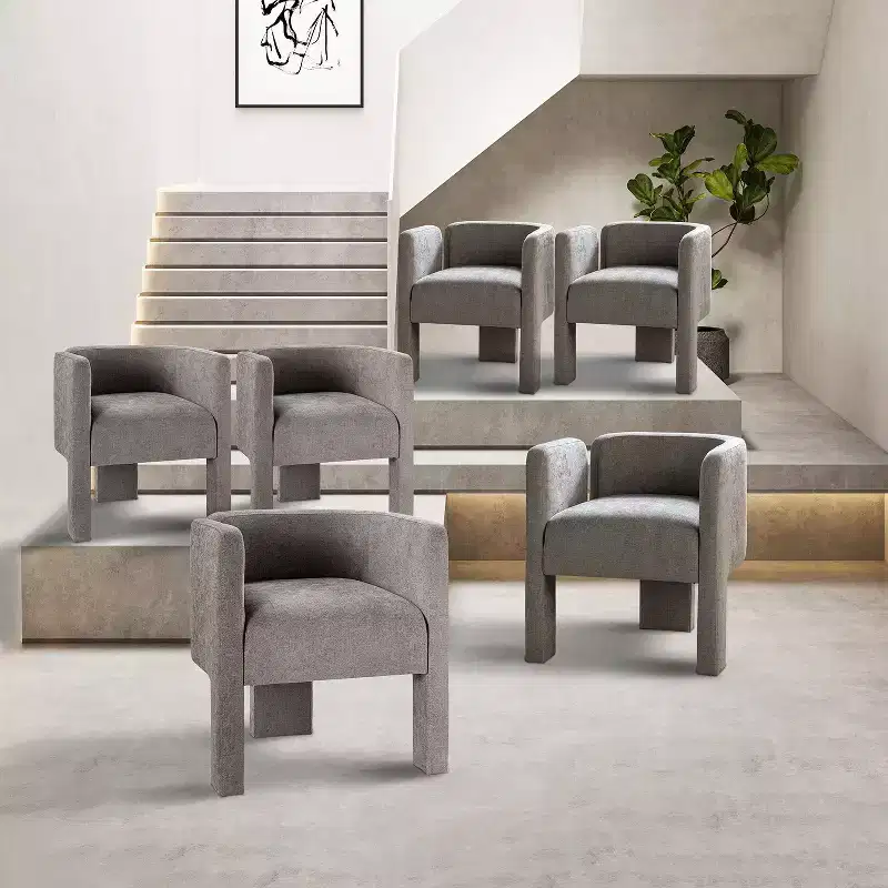 Elias Dining Chair with Three-legged Design Set of 6 ART OF LIVING DESIGNS