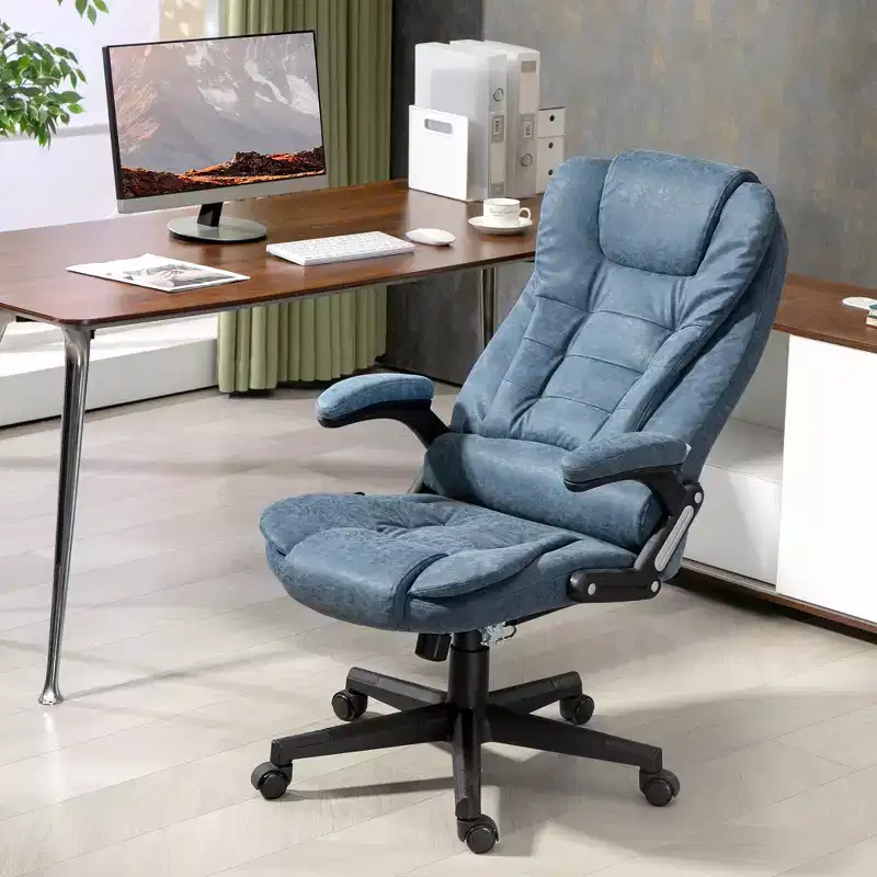 HOMCOM High-Back Massage Office Chair, Heated Reclining Computer Chair with Remote