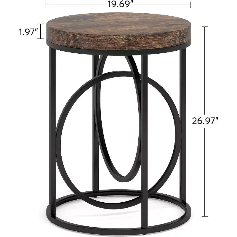 Tribesigns 19.69 Round End Table