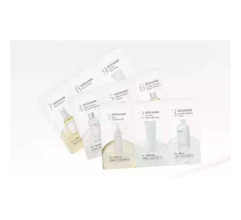 Mixsoon 9 Step Trial Kit (9pcs) Ultimate Skin Care Complete Regimen | 8809732914720 | power of pure fermentation travel-ready routine.