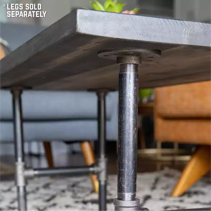 Round Coffee Table Top - Unfinished Solid Wood Tabletop for DIY Industrial Pipe Furniture