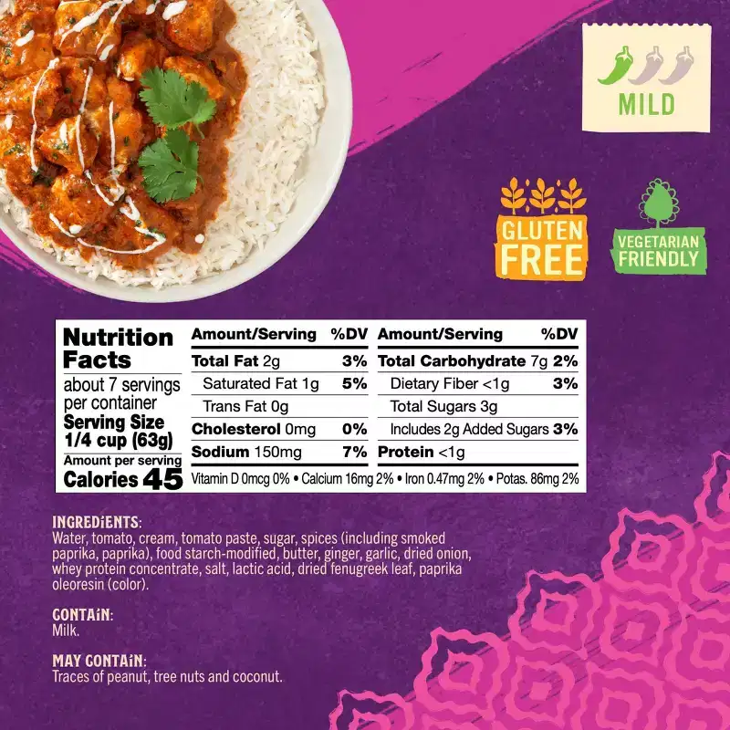 Patak's Less Fat Butter Chicken Cooking Sauce - 15oz