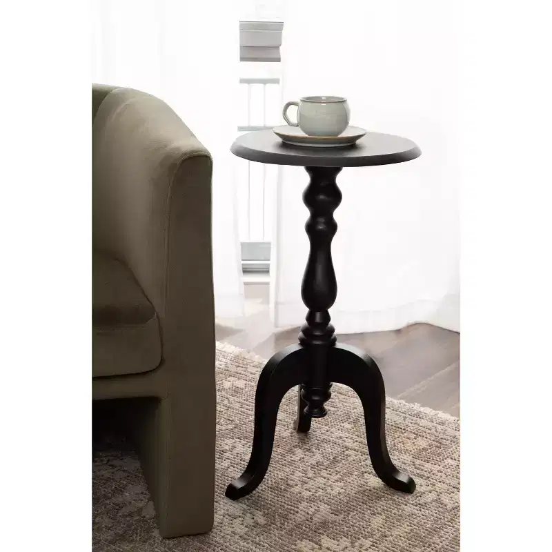 Kate and Laurel Tourneaux Wood Side Table