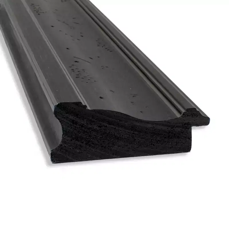 44" x 33" Non-Beveled Black Wall Mirror -: Modern Rectangle, Polystyrene Frame, Includes Mount Hardware