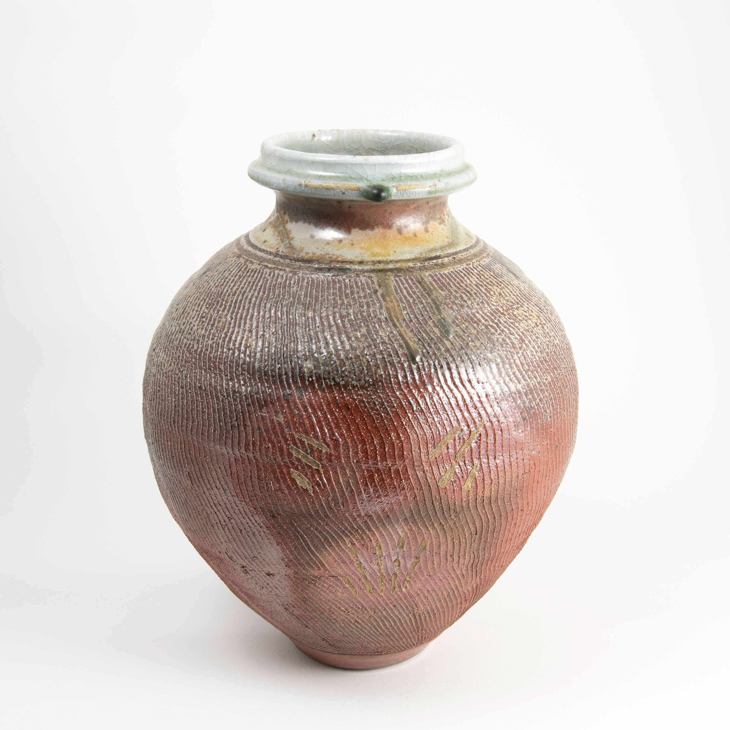 Unglazed Ash Textured Vase