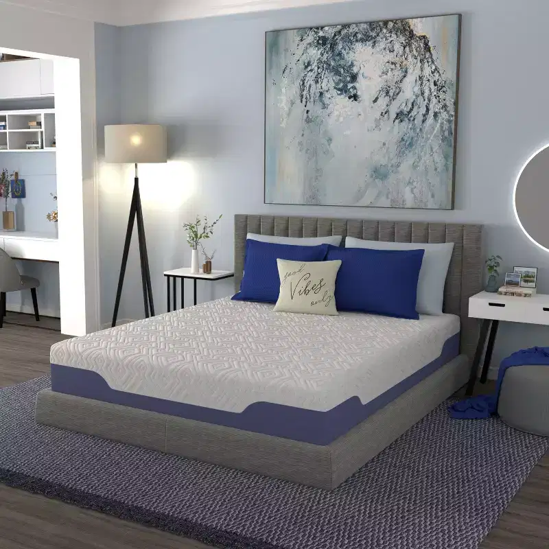 Cooling Hybrid Mattress with Innerspring, Eco-Friendly Hybrid Memory Foam Mattress, Presure-Relief Mattress for Home, Hotel