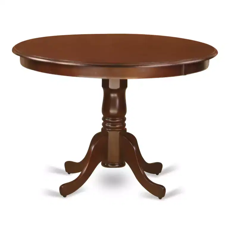 HomeStock 42 Inch Round Pedestal Dining Table Set With Chairs