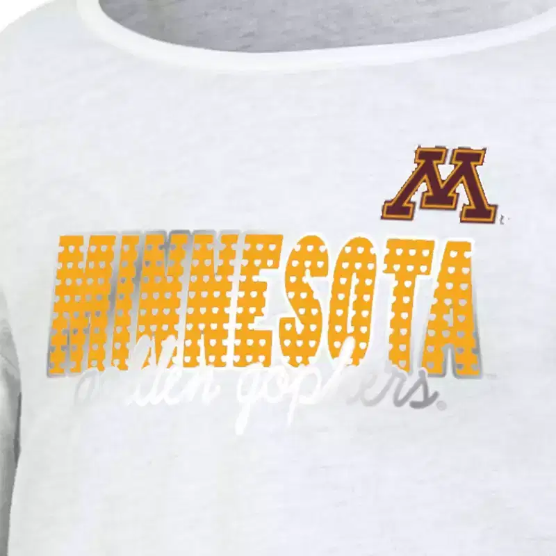NCAA Minnesota Golden Gophers Girls' White Long Sleeve T-Shirt