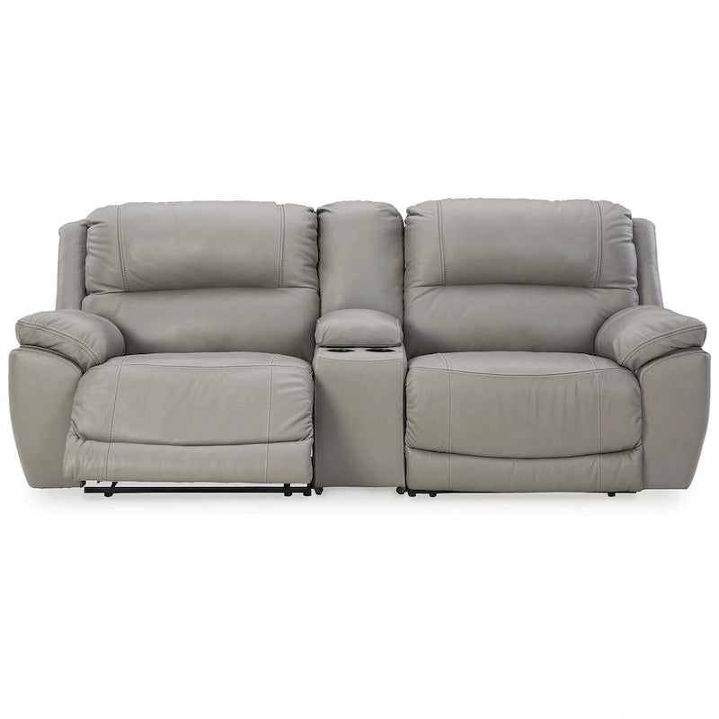 3-Piece Power Reclining Sectional Loveseat with Console