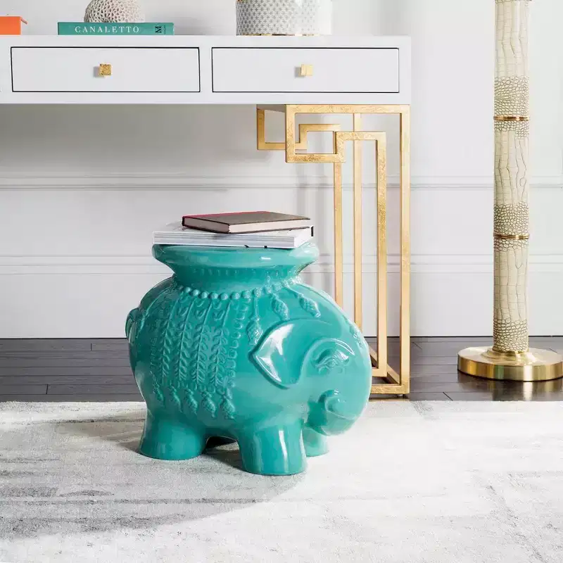 Elephant Garden Stool - Indoor/Outdoor - ACS4501 - Safavieh