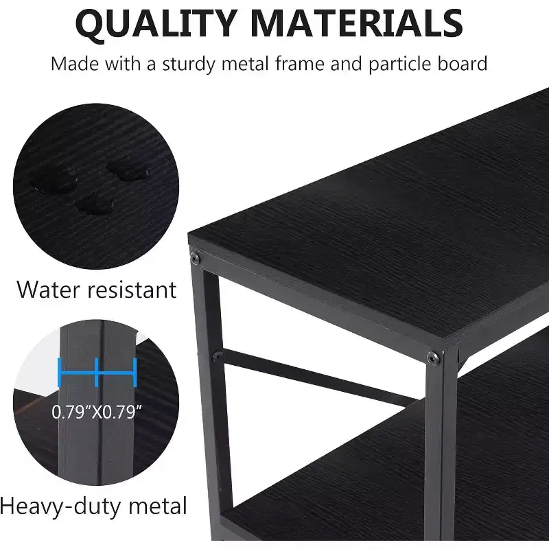Tribesigns 70.9 Long Console Table, 3-Tier Hallway Entryway Table