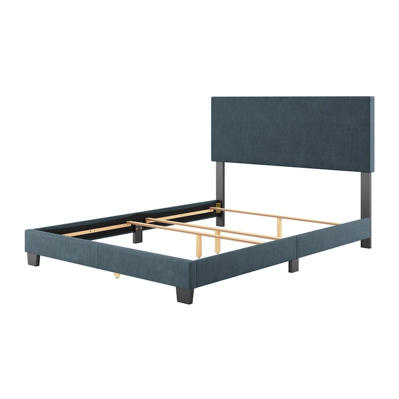Upholstered Modern Queen Bed, Box Spring Required