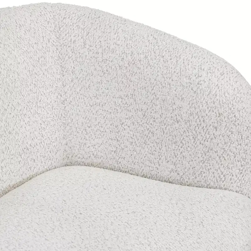 HOMES: Inside + Out 85" Pinehush Boho Curved Boucle Fabric Sofa with Pocket Coil Cushions