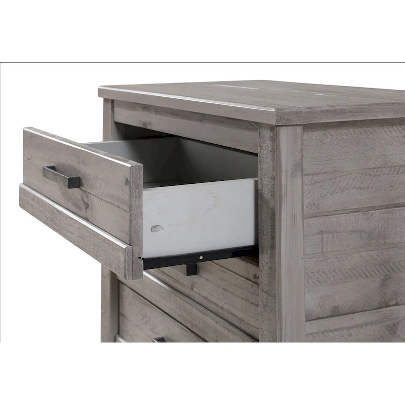 3-Drawer Solid Pine Nightstand