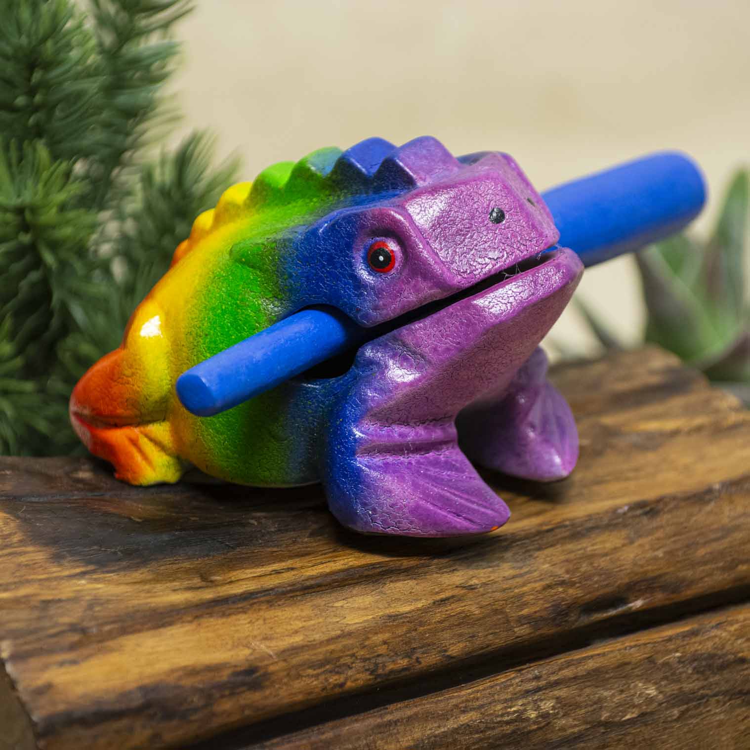 Rainbow Frog Guiro