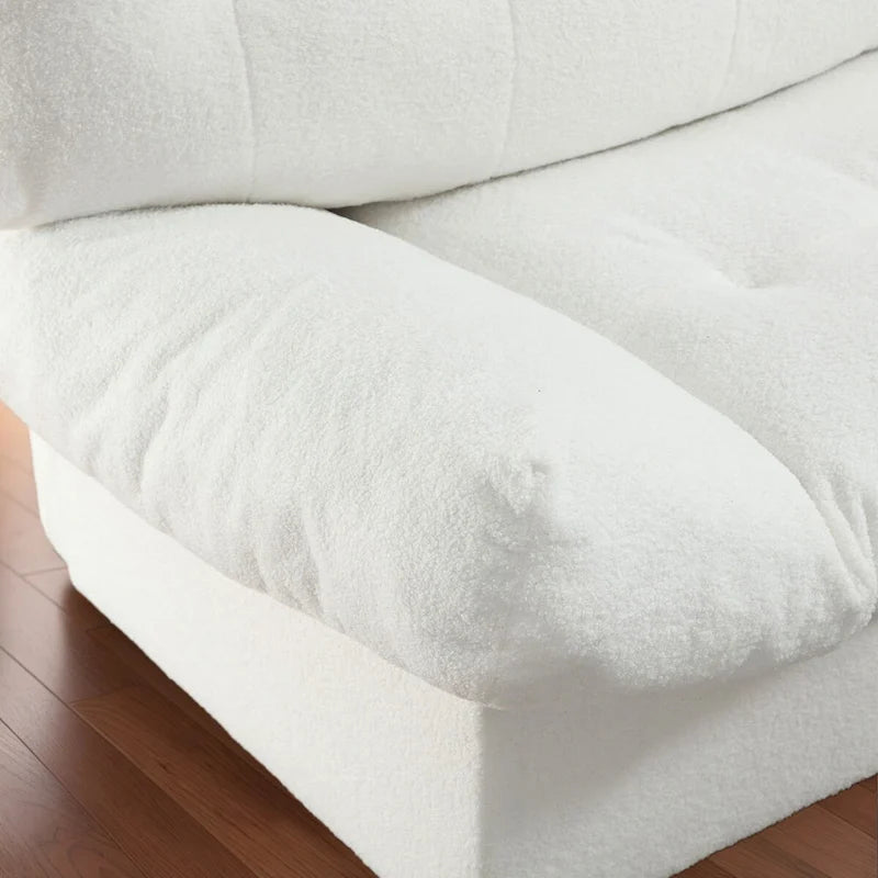 96 Inch Cloud Style Loveseat Sofa Modern Velvet Fabric