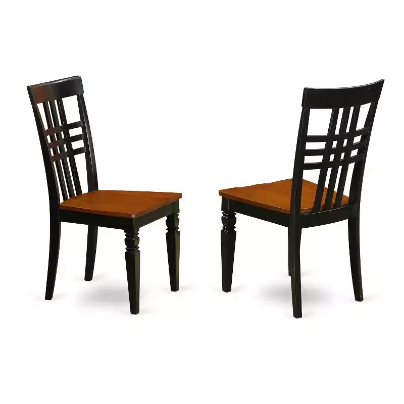 Rustic Dining Room Set - Kitchen Table with 8 Chairs - Space Saving Design