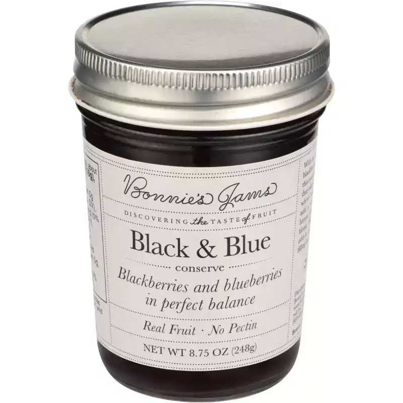 Bonnie's Jams Black & Blue Conserve - Case of 6 - 8.75 oz