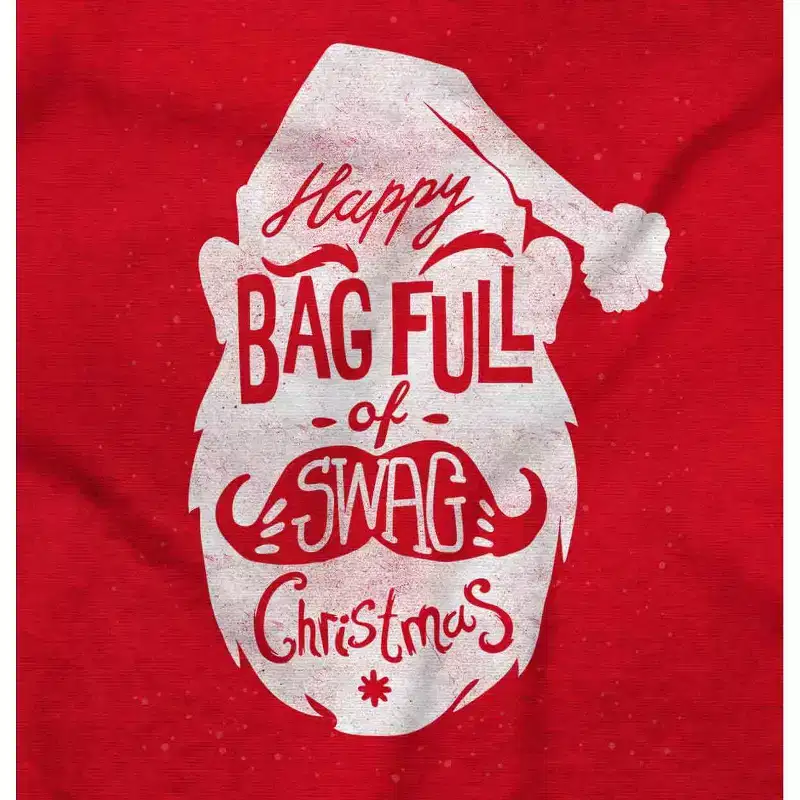 Christmas Happy Bag Full Of Swag Day Hoodie Sweatshirt Women Men Brisco Brands