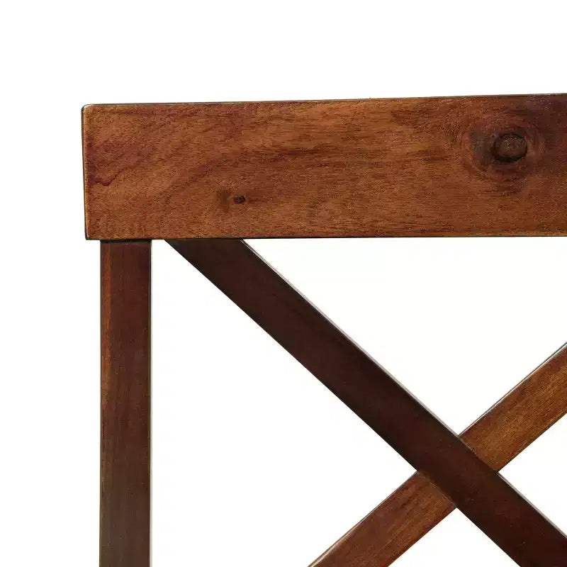 Christopher Knight Home Marseille Farmhouse Acacia Wood 7 Piece Dining Set with Rich Mahogany Chairs