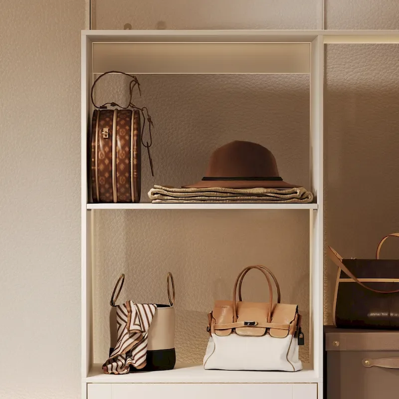Corner Wardrobe Closet with 2 Hanging Rods, Pants Rack, and Shoe Storage Organizer Armoires