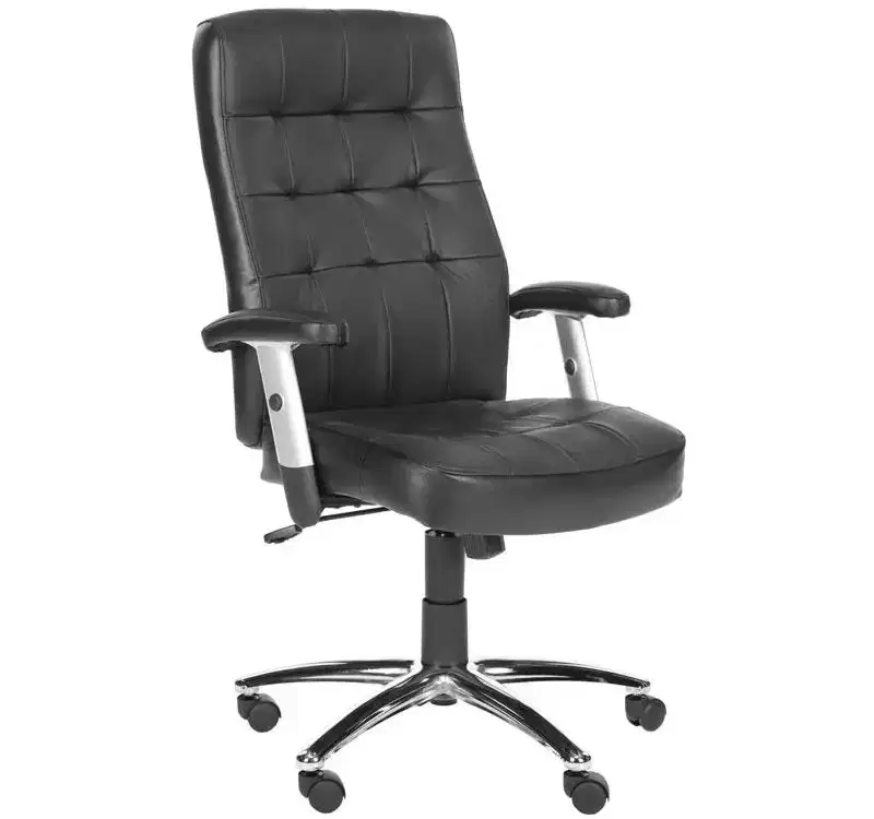 Olga Swivel Desk Chair - Height Adjustable - FOX8514 - Black - Safavieh