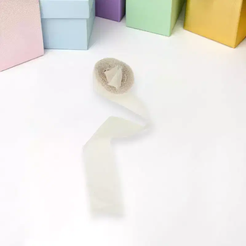 Unique Bargains Ribbon Tear-Away Frayed Edge Polyester 157.48x1.57 1 Pc