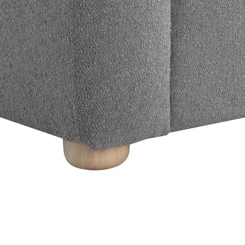 Lifestyle Solutions Jade Loveseat Gray Boucle