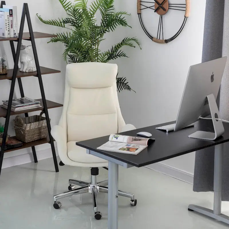 Modern High Back Adjustable Swivel Office Chair with Wheels